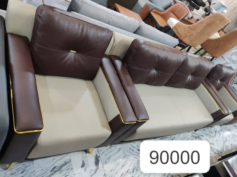 Five seater sofa set-Six seater sofa-Leather sofa-Imported sofa- Sofa 19