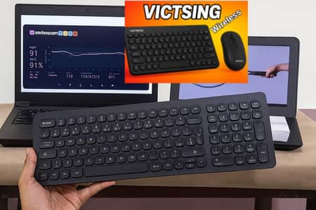 ViCtsing Wireless Keyboard + Mouse Combo