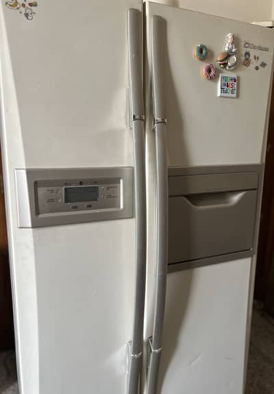 Double door fridge and freezer