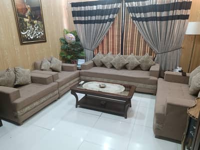 7 seater sofa with tables