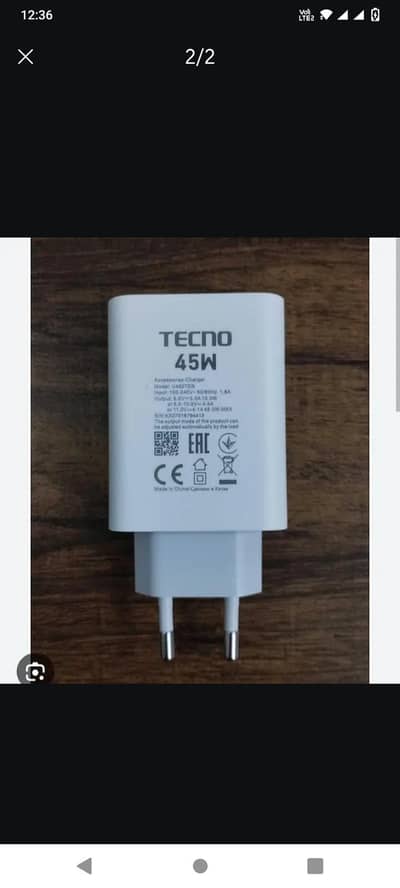 techno camon 40 pro ka original charger available ha