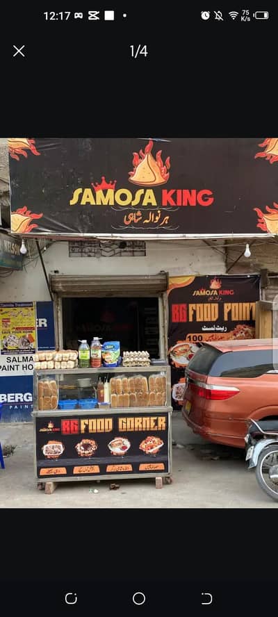 food display steel counter 3 month use samosa counter biryani counter