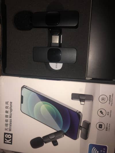 Wireless Mic type c/ ios/android mic k9 wireless double microphone