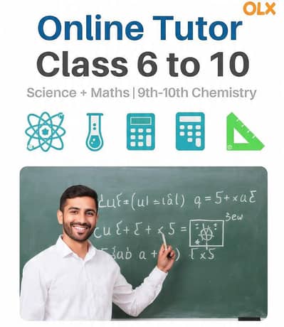 online chemistry, science and maths tutor class 6th to 10th