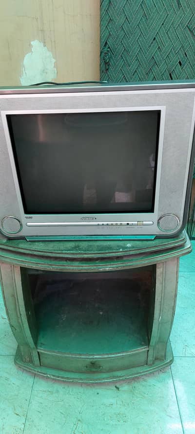 21 inch Noble TV with Trolley and Speaker