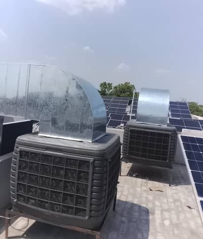 evaporative duct cooler ducting and kitchen hood commercial kitchen