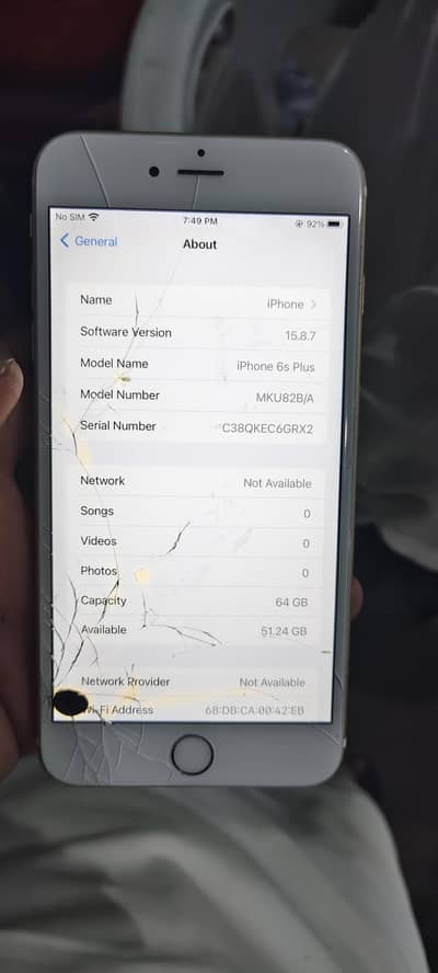 Apple iPhone 6S Plus pta Approved