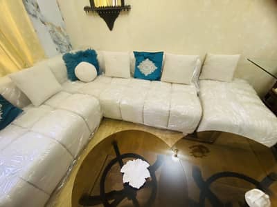 Brand New L-shaped Bubble Design New  Towel Fabric 9 seater  Sofa Set