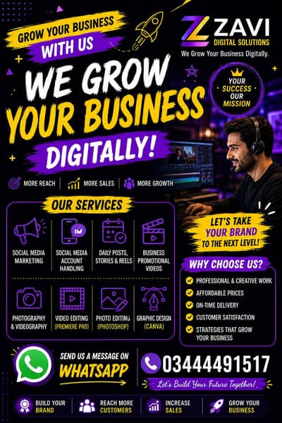 We Grow Your Business Digitally zavi Digital solutions
