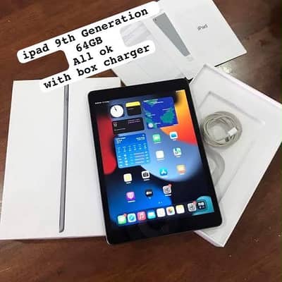 ipad 9th generation All ok with box charger