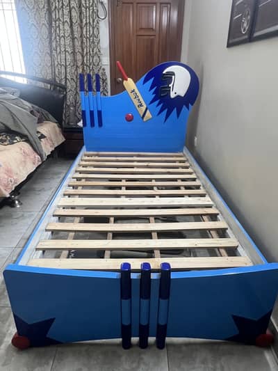 Single Bed Kids Cricket Design