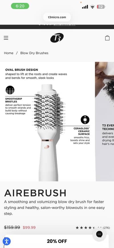 T3 original hair blower
