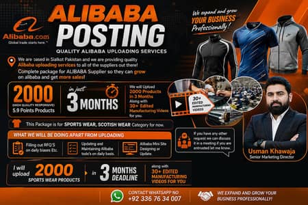 2000 Alibaba Top Product Uploading in only 3 Months with 30 + Videos