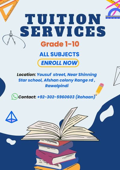 Home Tutor and Online tutoring Services