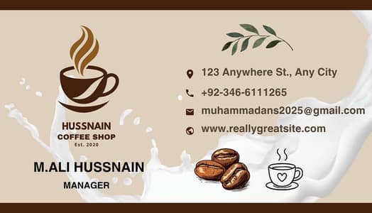 Modern Coffee Brand Card