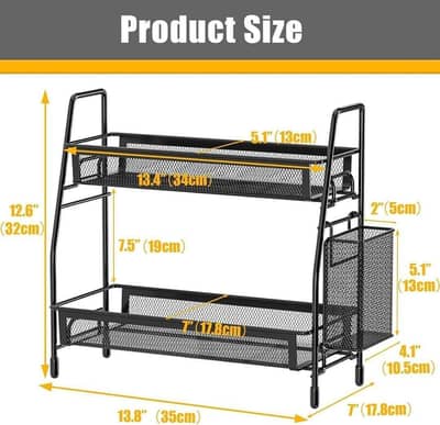 Kitchen Spice Rack Organizer | Space Saving Storage Shelf