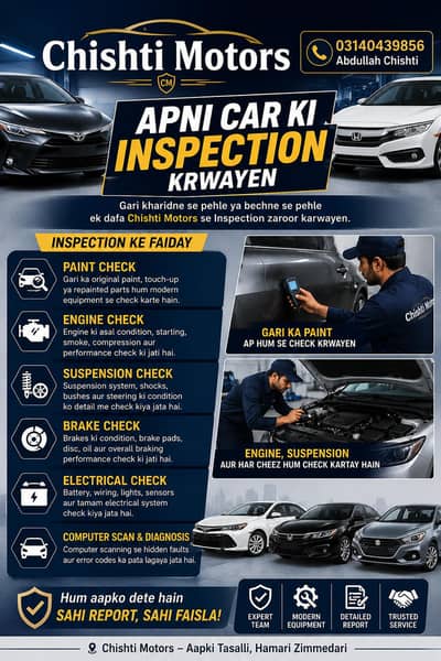 Apni car ki inspection krwayen