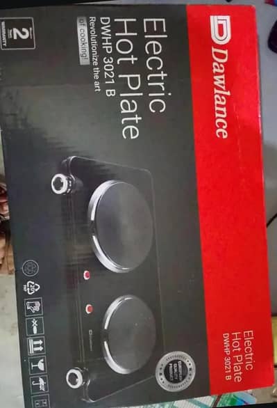 Dawlance Double Electric Hot Plate 3021 B Brand New 2 Years warranty