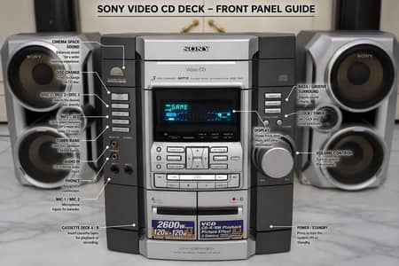 Sony HIFI Audio System 2600 Watts Deep Bass ,Home Theater