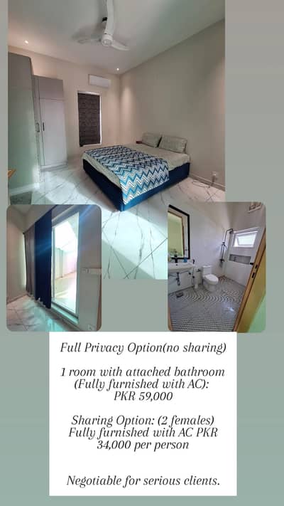Fully Furnished Rooms Available for Rent | Females only