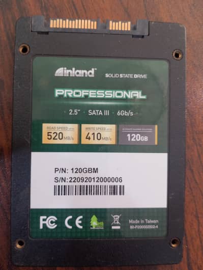 120 gb SSD for gaming inland professional made in Taiwan