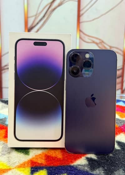 Apple iPhone 14 Pro Max 256gb NonPTA 10/8 dabba sath hai