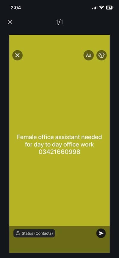 Female assistant
