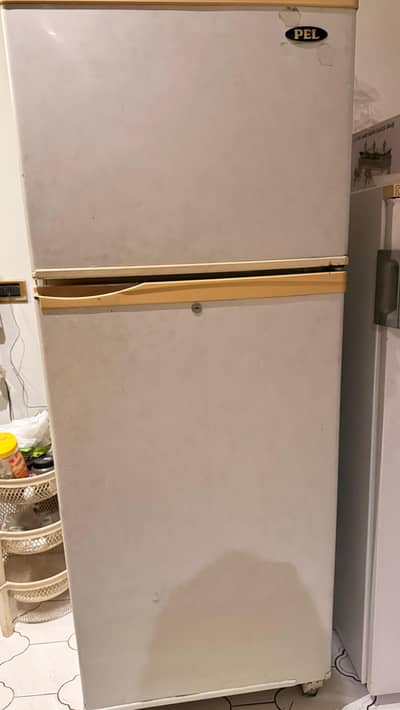 great working condition fridge with freezer section