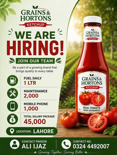Order Taker required | Order Booker | Sales man | urgent hiring