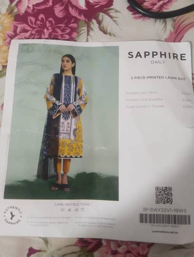 sapphire new unstitch suit 3 piece