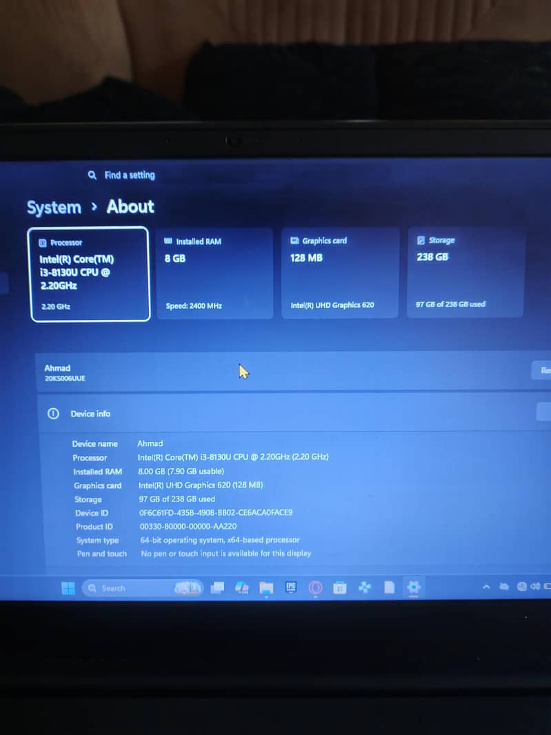 Lenevo Thinkpad E580 3