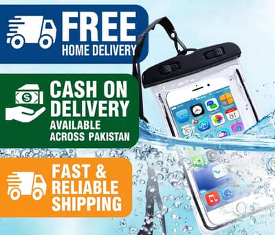 Universal Waterproof Mobile Pouch | Fits All Phones  Swim & Boat Safe