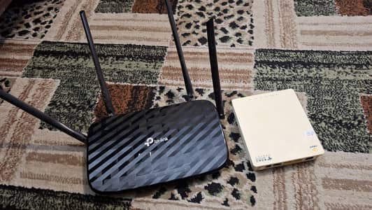TP-LINK internet set with wires and adapters for sale