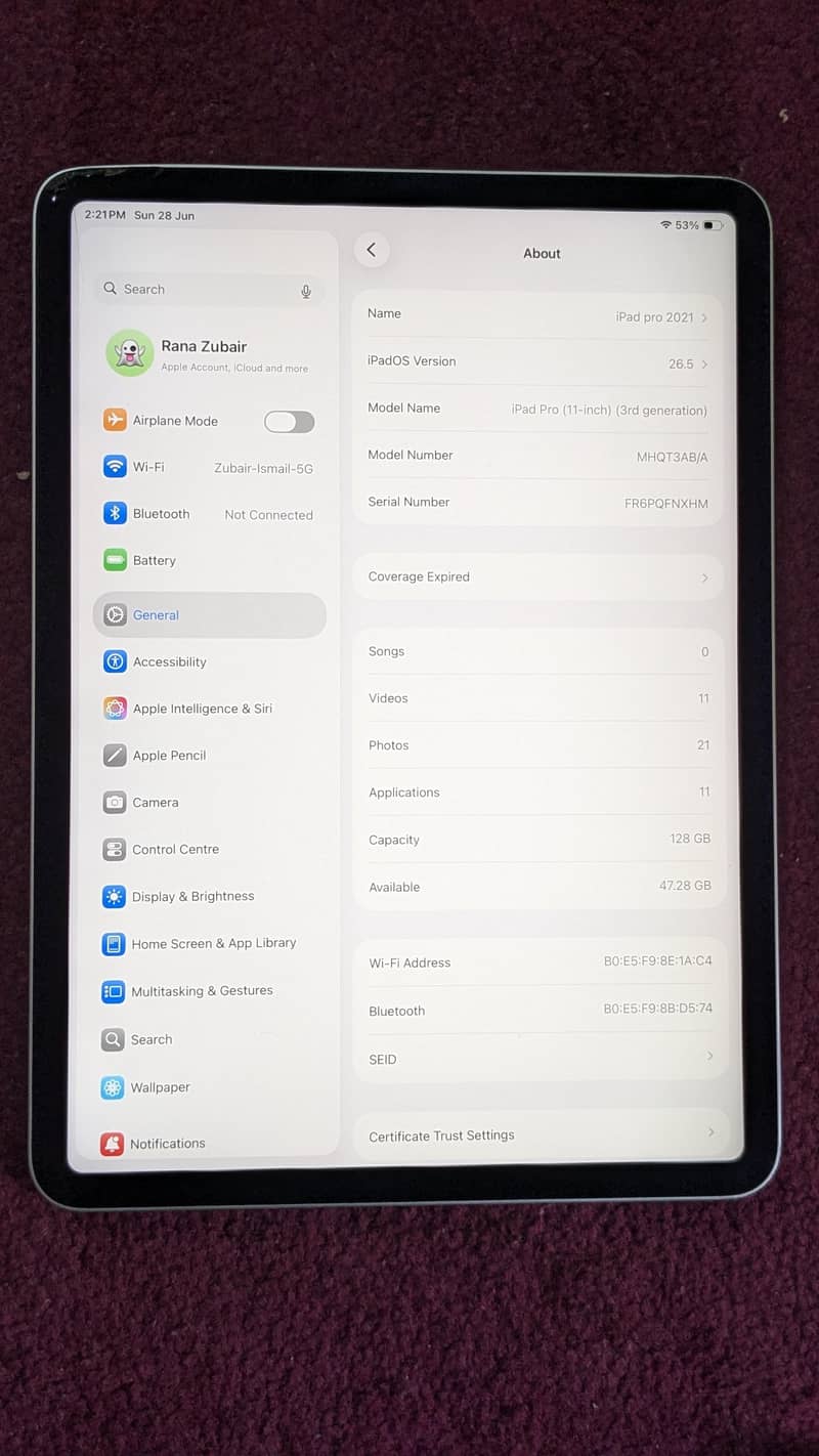 IPAD PRO M1 0