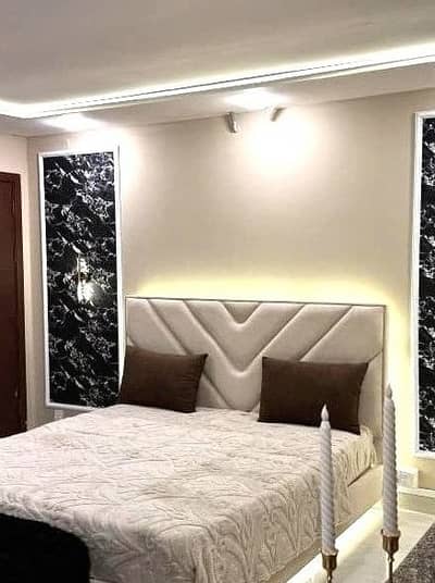 Daily basis and weekly basis one bedroom fully furnished luxury apartments available for rent Gulberg greens Islamabad