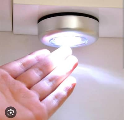 LED Tap Light, Stick on Push Button Touch Lights Battery Powered