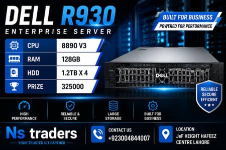 Dell PowerEdge R930 Server | Intel Xeon E7-8890 v3 | 128GB RAM