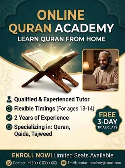 Experienced Online Quran & Noorani Qaida Teacher Available