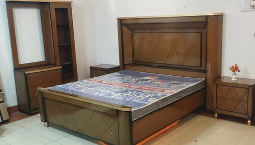 brand new bedset with side table and dressing for sale