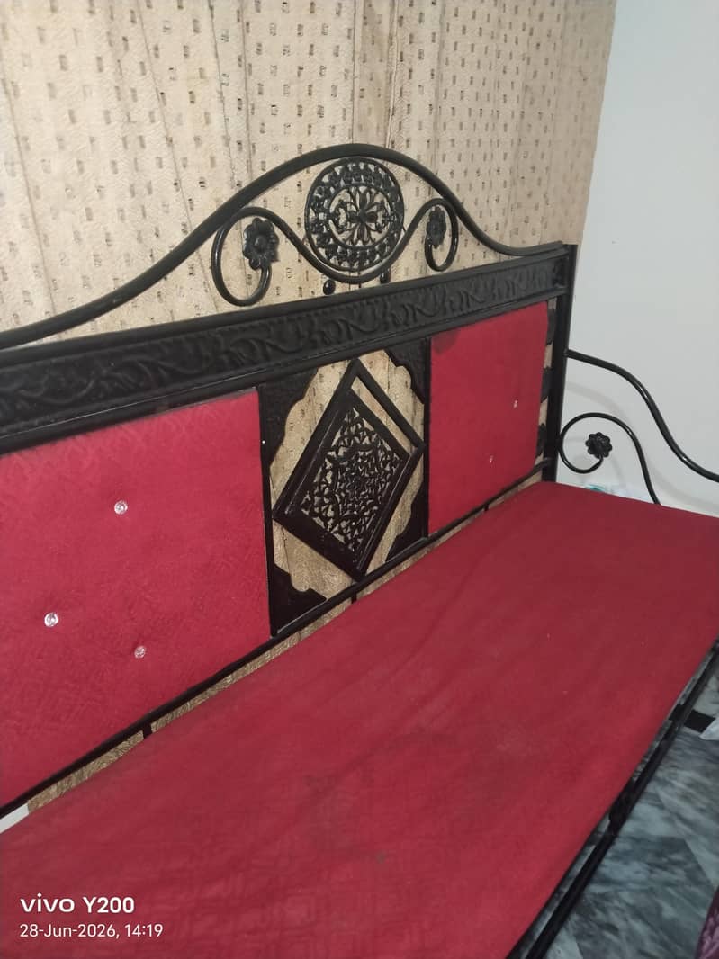 Single Bed , Sofa five Seater 4