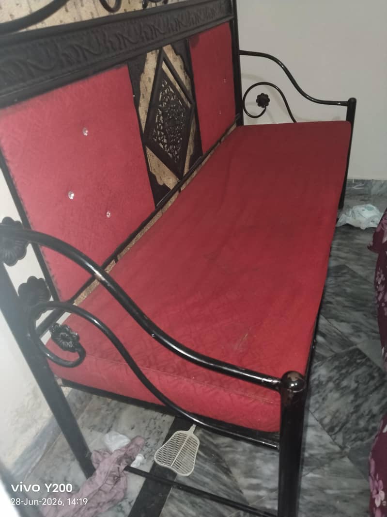 Single Bed , Sofa five Seater 6