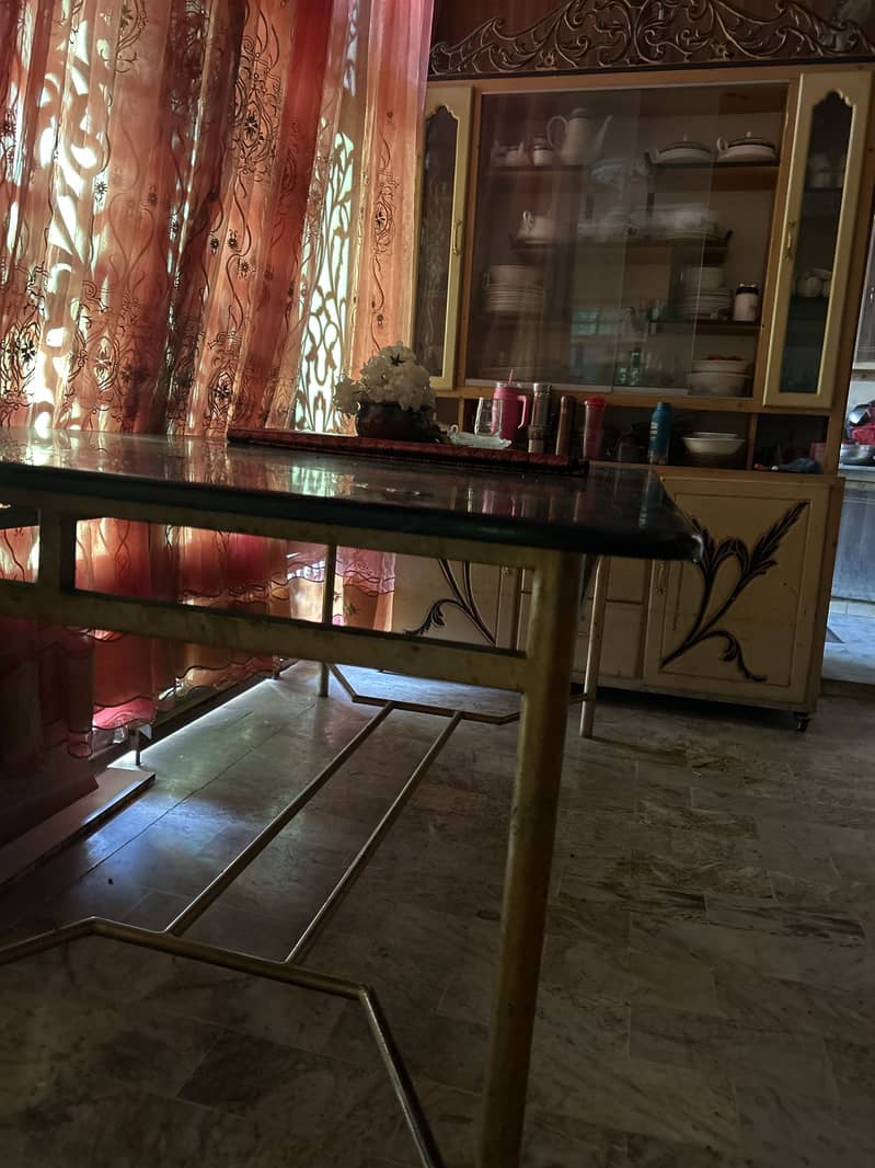 8ft black marble dining table 2