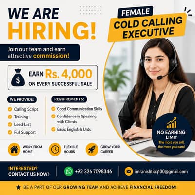 Cold Calling Executive (Female)