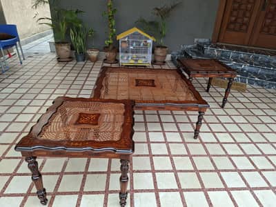 Vintage Nesting Coffee tables set of 3