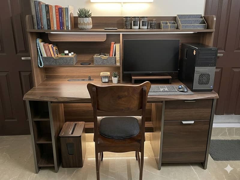 Multi-Functional Wooden Study Desk / Computer Table with Ample Storage 1
