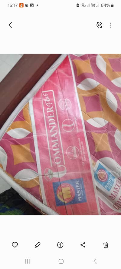 King size, 8 inch master commander mattress under warranty