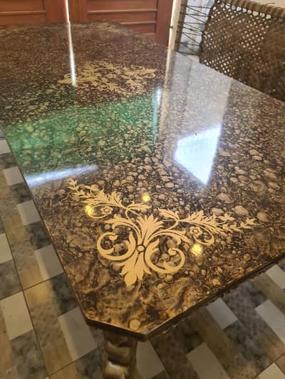 Dining table with chairs
