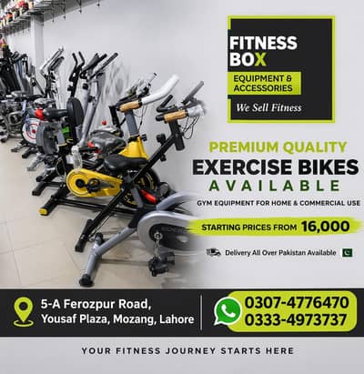 Exercise Gym Cycles| Elliptical Trainer|Treadmill machine. 03074776470