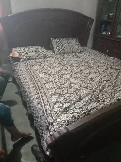 Bed with mattress