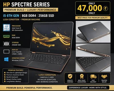 Hp Spectre series i5 6th 8GB DDR4 256gb nvme ssd